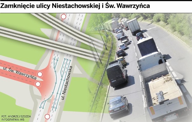 Dobudowany pas ruchu na ulicy Niestachowskiej ma mieć315 m długości