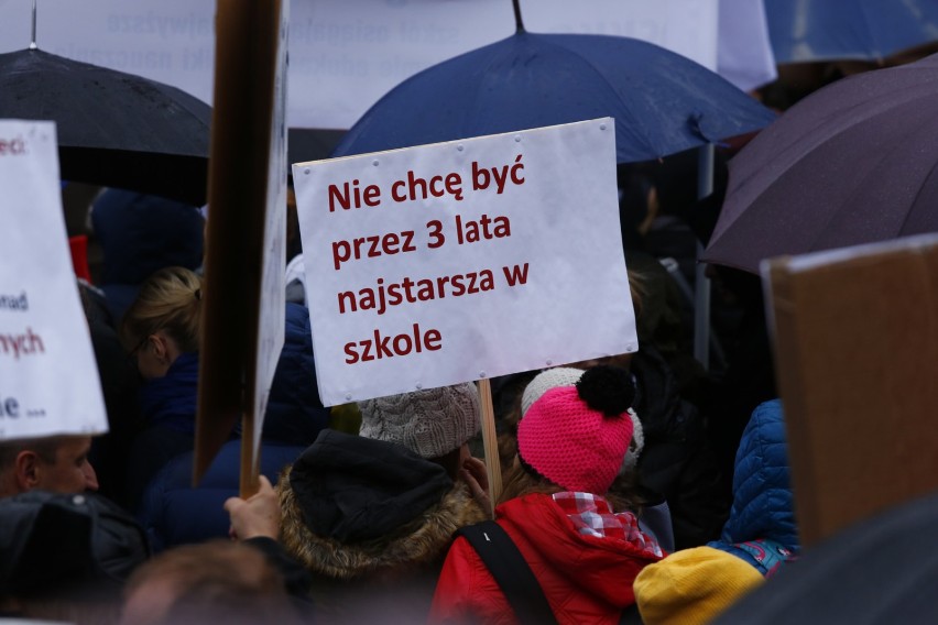 Protest nauczycieli z 10 października 2016 w Warszawie