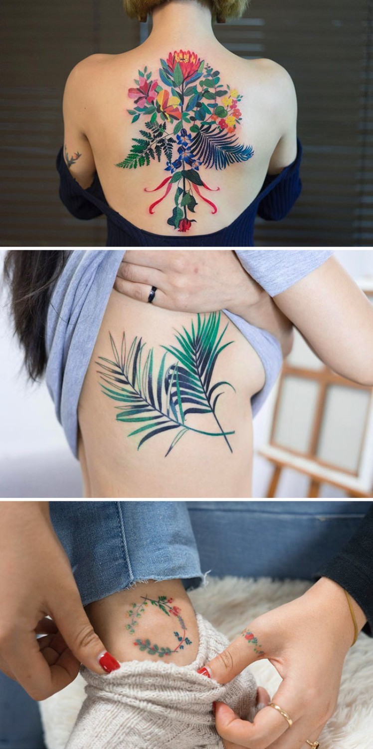 Niezwykłe tatuaże inspirowane naturą. Technika ich wykonania...