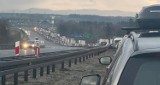 Wypadek na autostradzie A1 w Żorach. Na miejscu lądował śmigłowiec LPR