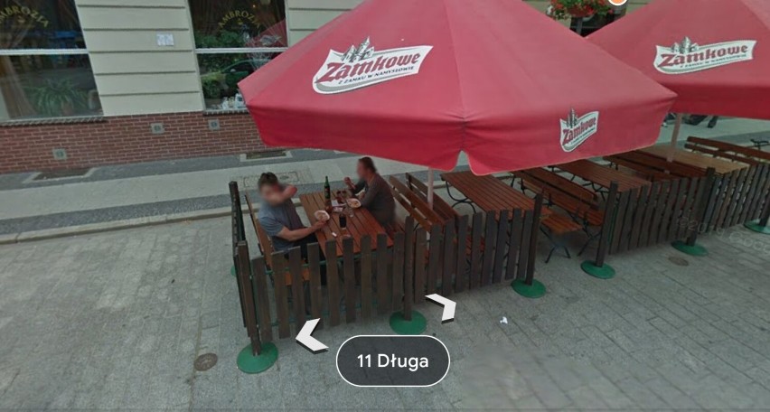 Zdjęcia z Google Street View z Brzegu.