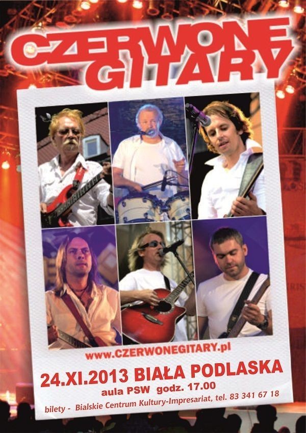 Czerwone Gitary wystąpią w niedzielę w Białej Podlaskiej