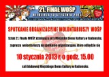 Spotkanie wolontariuszy WOŚP