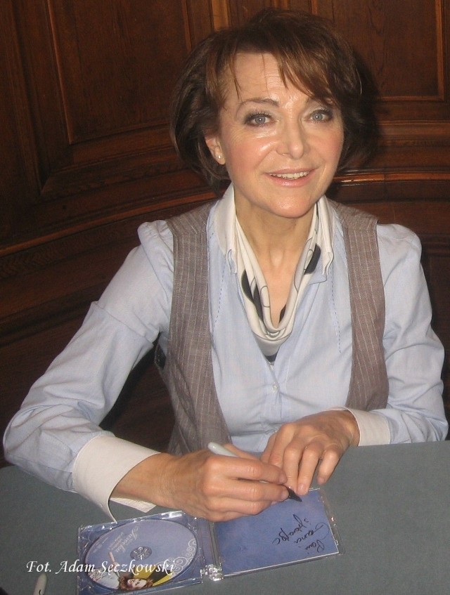 Irena Jarocka po recitalu w Muzeum Miasta Łodzi. 17.06.2011