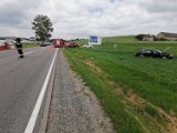 Wypadek w Lniskach 27.06.2020. Zderzyły się dwa samochody. Jedna osoba trafiła do szpitala