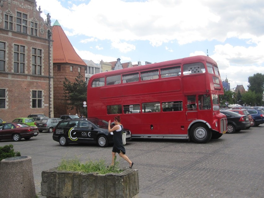 Londyński bus na Targu Węglowym. Czy będzie jeździł po Gdańsku?