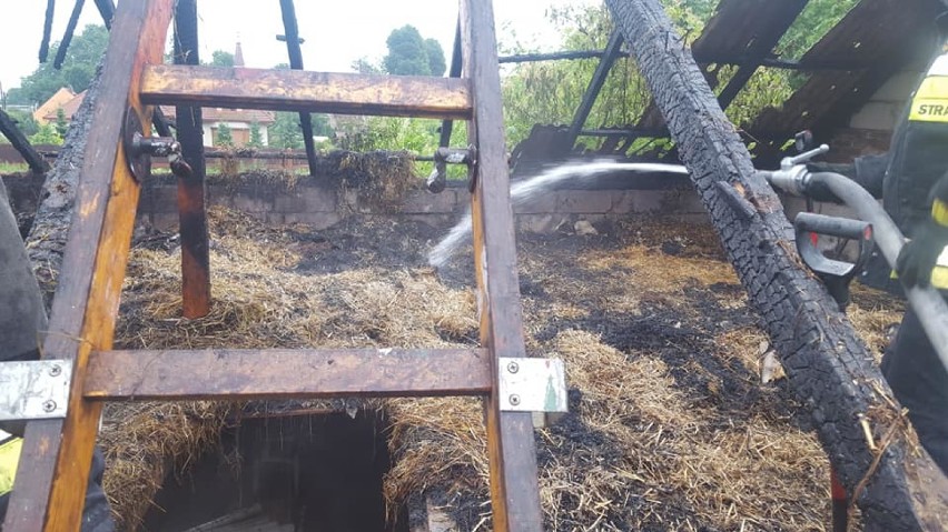 Pożar budynku gospodarczego w Lasowicach Wielkich [ZDJĘCIA], a w Malborku strażacy pojechali do garnka