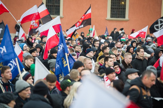 Manifestacja przeciw islamizacji Europy