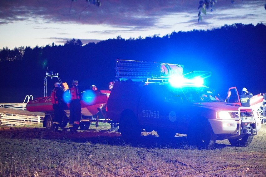 Akcja poszukiwawcza na jeziorze Młyńskim w Prusimiu