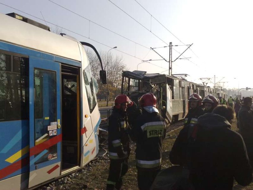 Zderzenie tramwajów przy Magnolii