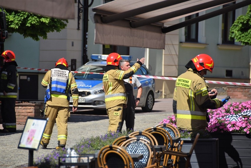 Akcja ratownicza na ulicy Wałowej w Tarnowie. 18 czerwca...