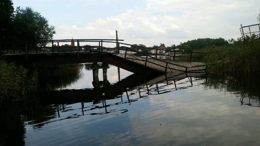 Nadal nie wiadomo kto wybuduje mostek na jeziorze Zamkowym w Wąbrzeźnie [zdjęcia] 