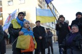 Legnica wspiera Ukrainę. Mieszkańcy zorganizowali wiec "EuroMajdan" [ZDJĘCIA]