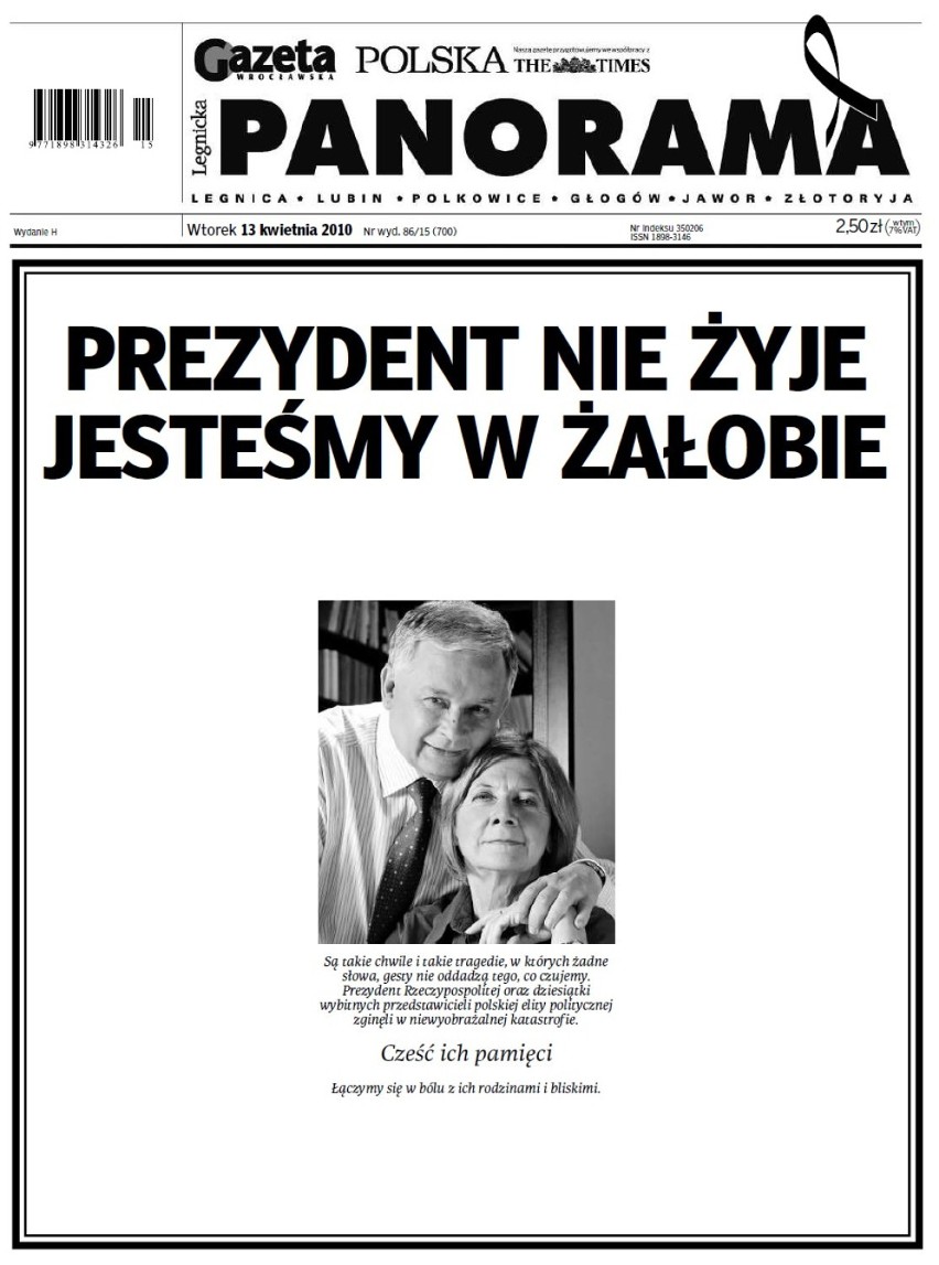 Katastrofa w Smoleńsku. Tak pisaliśmy 8 lat temu [ZDJĘCIA]