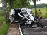 Terrible accident entre Barwice et Czaplinek.  Il y a eu un accident de voiture [zdjęcia]