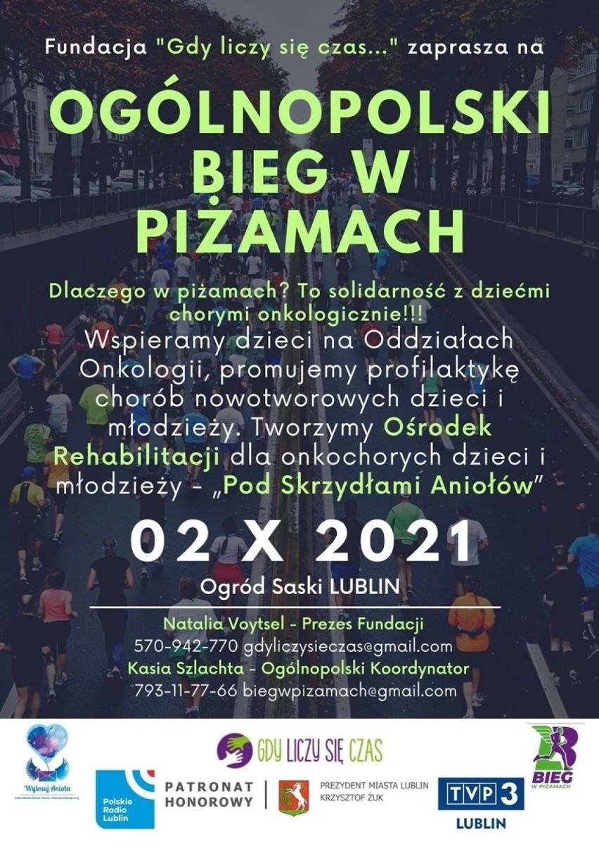 Przed nami 1. ogólnopolski bieg w piżamach w Lublinie