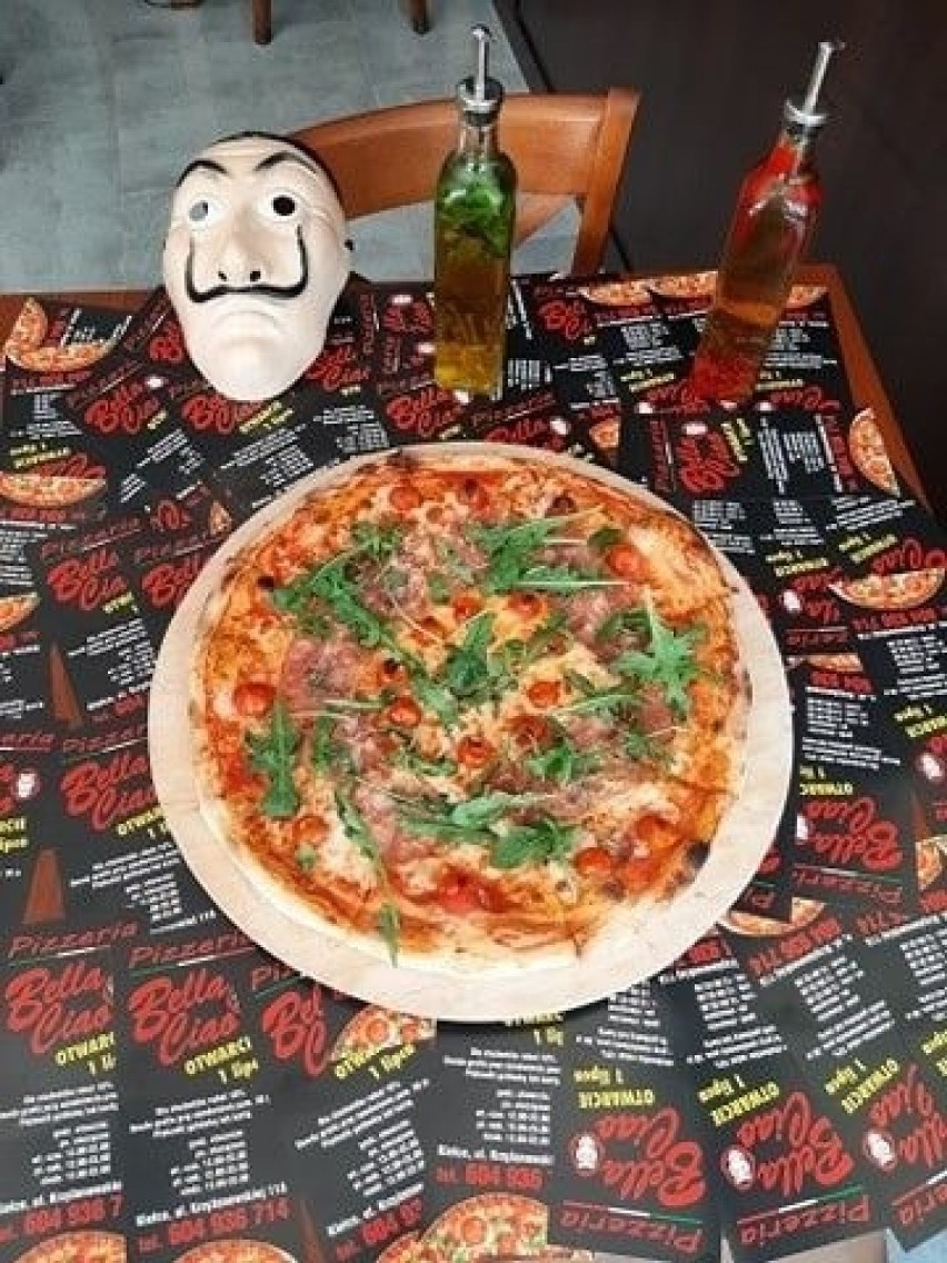 Pizzeria inspirowana "Domem z papieru" już działa w Kielcach. W Bella Ciao jest pysznie i klimatycznie [ZDJĘCIA]