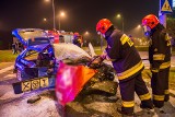 Śmiertelny wypadek na Ursynowie. Nie żyje kierowca citroena [ZDJĘCIA]