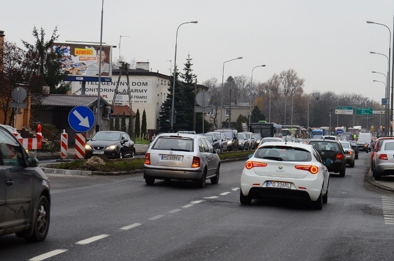 Remont ulicy Ściegiennego w Poznaniu: Są korki i utrudnienia