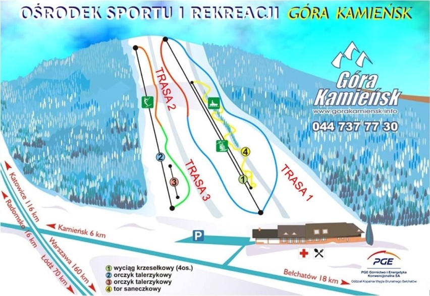 Góra Kamieńsk otwiera się dla narciarzy i snowboardzistów w najbliższą sobotę. Rusza sezon!