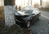 Wypadek w Bytomiu na ulicy Konstytucji: kierowca audi był pijany [Zdjęcia]