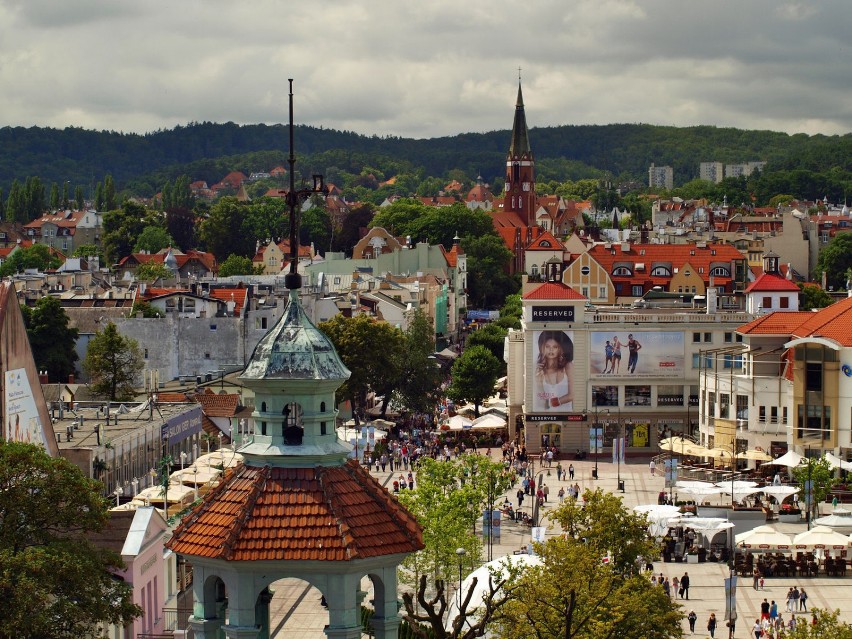 Panorama Sopotu wykonana z wieży latarni.Fot. Janusz...