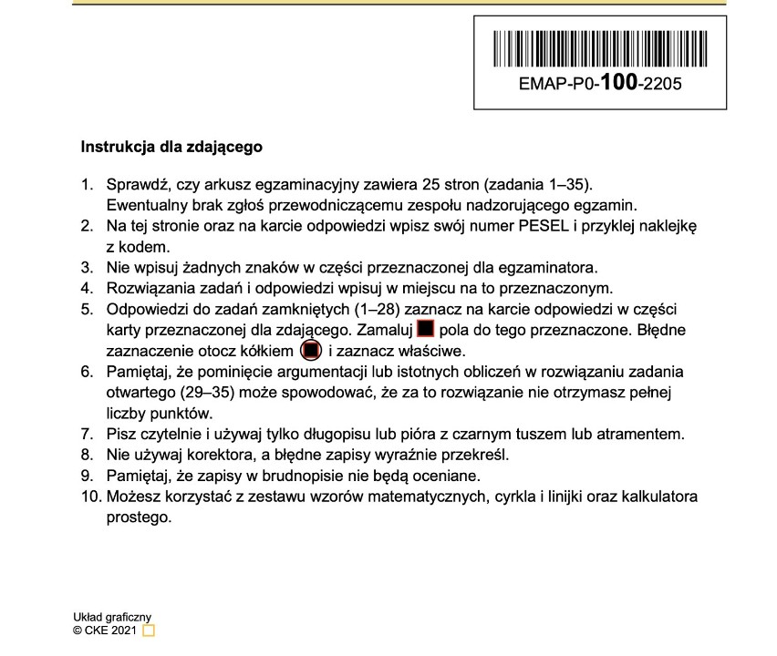 Matura 2022 matematyka. Odpowiedzi do zadań otwartych [05.05.2022]