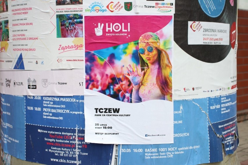 Tczew. Podczas Holi Święto Koloru było bajecznie kolorowo