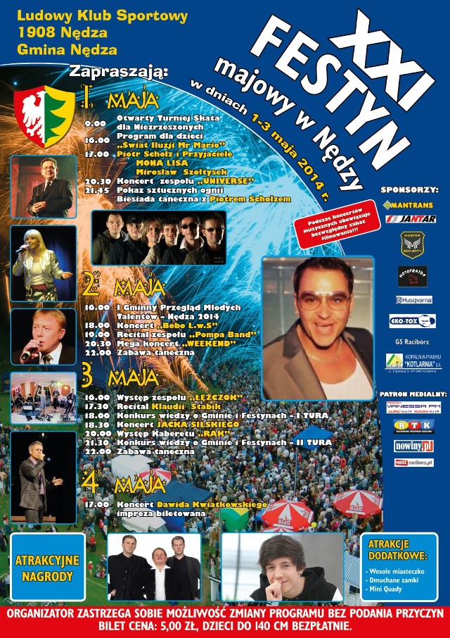 Majówka w Nędzy 2014 PROGRAM