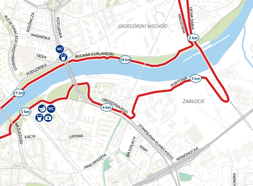 Trasa 6. PZU Cracovia Półmaratonu 2019