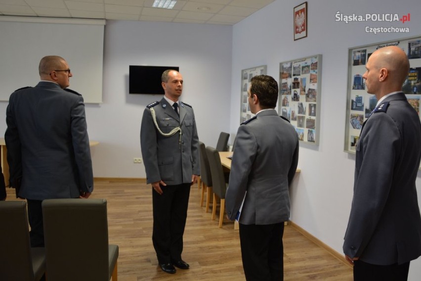 Nowy komendant komisariatu w Kłomnicach wprowadzony