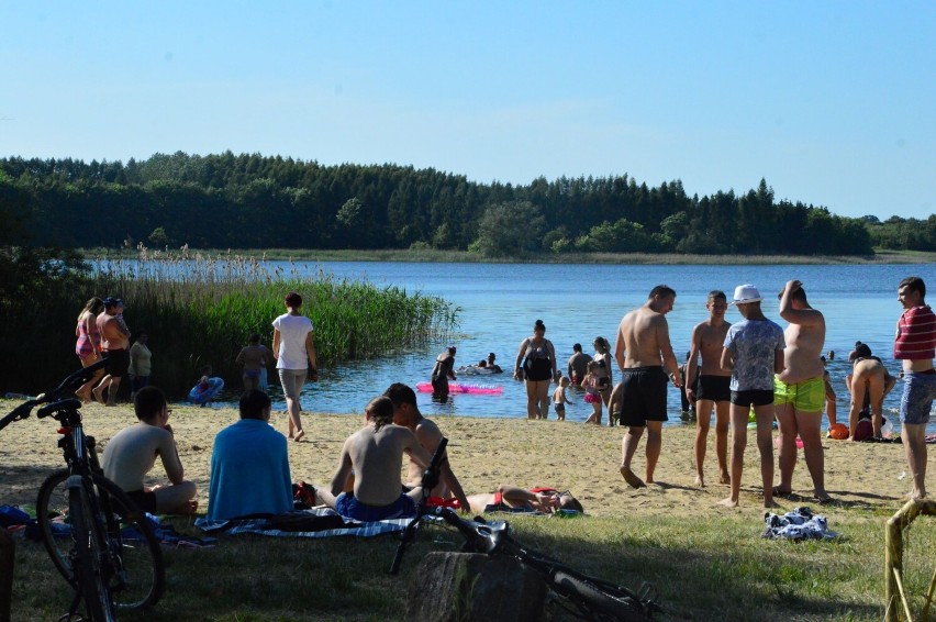 Plaża nad jeziorem Sowica (gmina Prabuty)