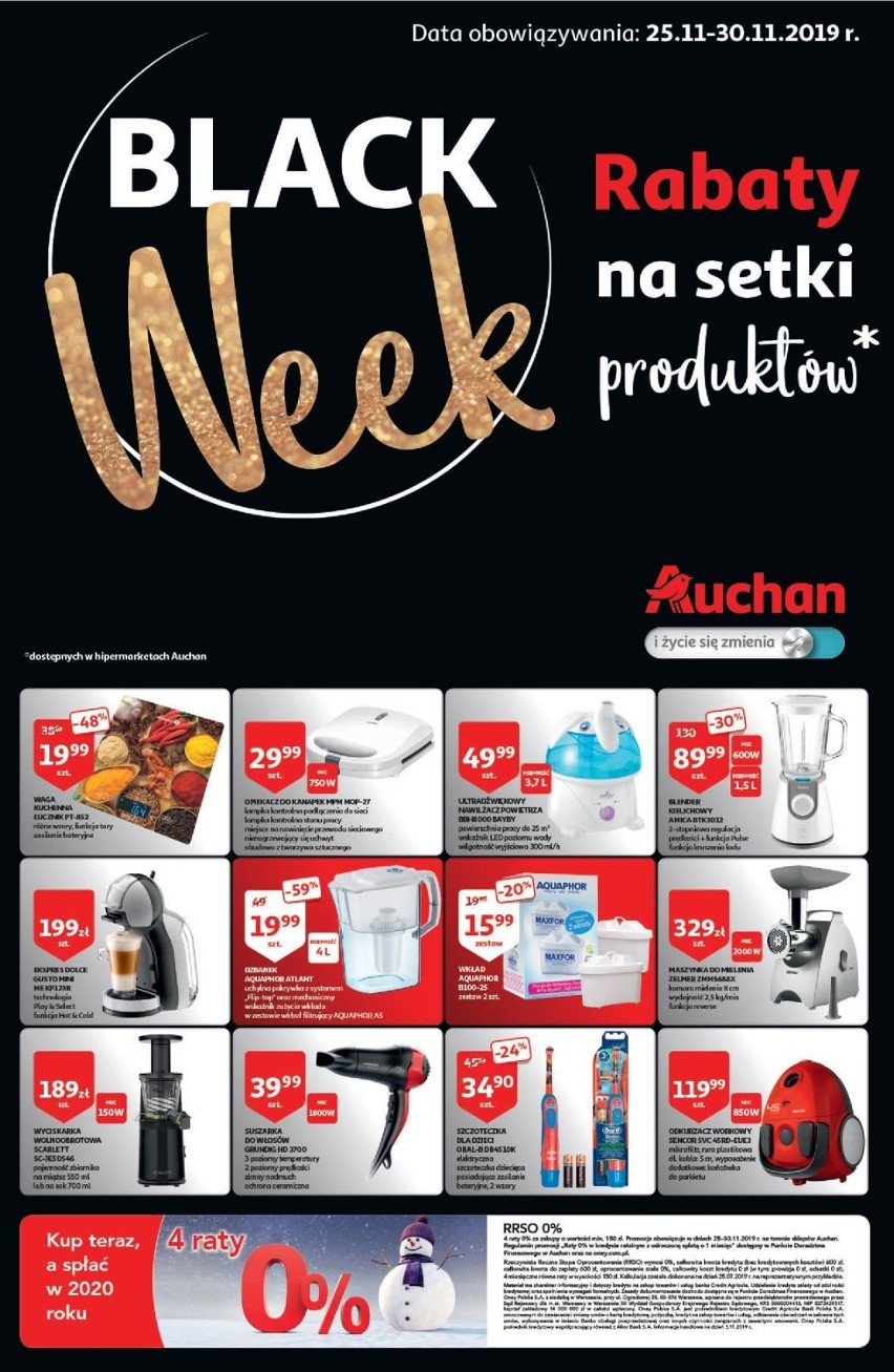 Auchan. Gazetka na Black Friday 2019.