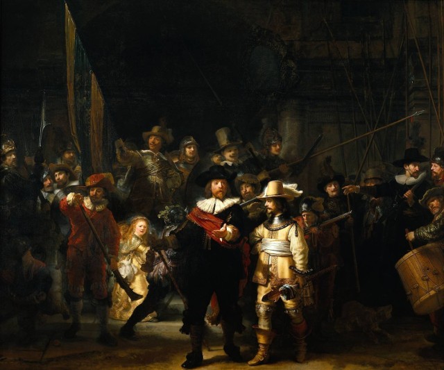 http://en.wikipedia.org/wiki/Image:RembrandtNightwatch.jpg/ public domain