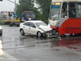 Kolizja z tramwajem w Chorzowie we wtorek rano