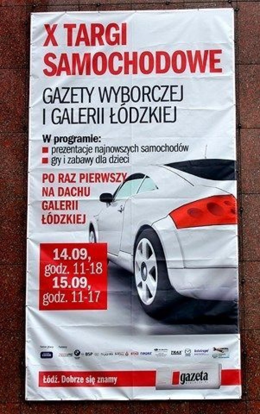 Baner reklamowy X Targów Samochodowych.Fot. Mariusz...