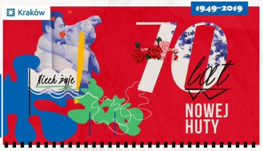 70. urodziny Nowej Huty. Wizualizacje materiałów promocyjnych