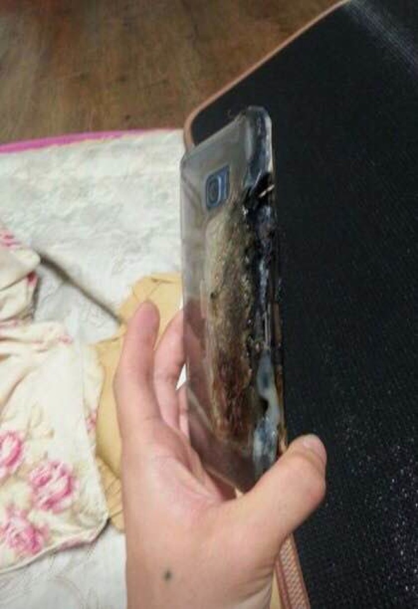 Pierwszy przypadek Samsunga Galaxy Note 7, w którym wybuchł akumulator