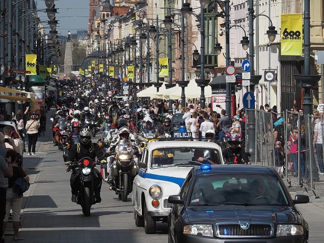 Blisko 4 tysiące motocykli przed Atlas Areną i na Piotrkowskiej
