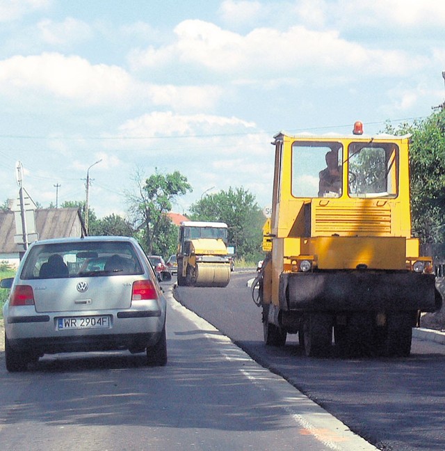 Na drodze do Łodzi ruch odbywa się wahadłowo