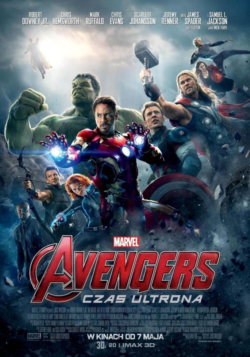 "Avengers: Czas Ultrona” 3D
USA /akcja, science-fiction/140...
