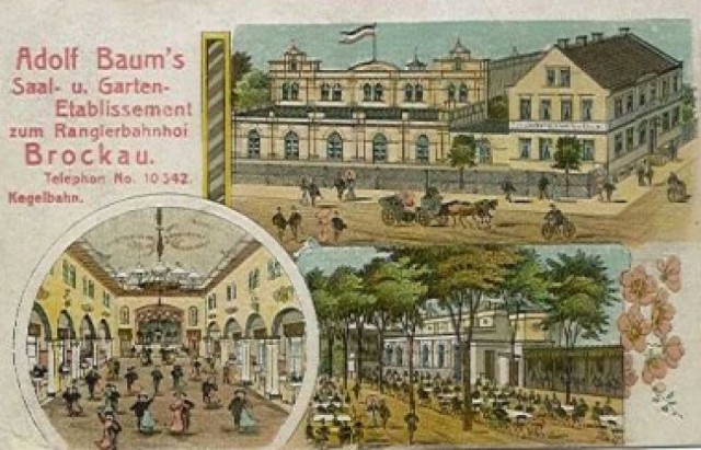 Pocztówka z widokiem etablissementu na Brochowie