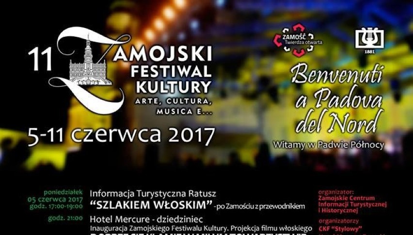 Zamość po włosku czyli 11. Zamojski Festiwal Kultury „arte, cultura, musica e..”