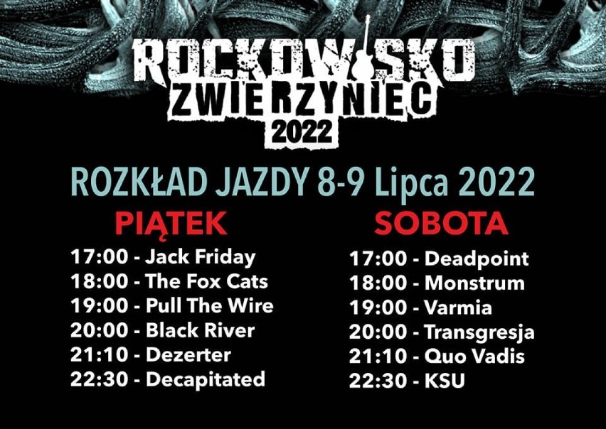 Podkarpackie zespoły gwiazdami Rockowiska Zwierzyniec