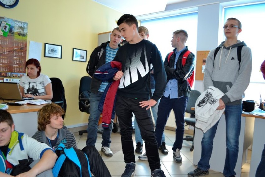 Nowy Dwór Gdański. Uczniowie z wizytą w redakcji