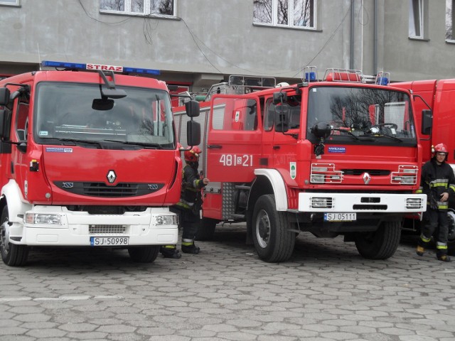 Pożar altany na działce pna Pszczelniku w Jaworznie gasiły 4 zastępy straży pożarnej w poniedziałek