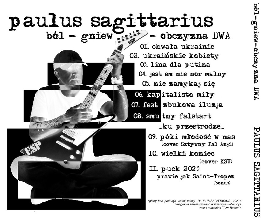 Duga część albumu Ból-Gniew-Obczyzna autorstwa pucczanina o pseudonimie artystycznym Paulus Sagittarius