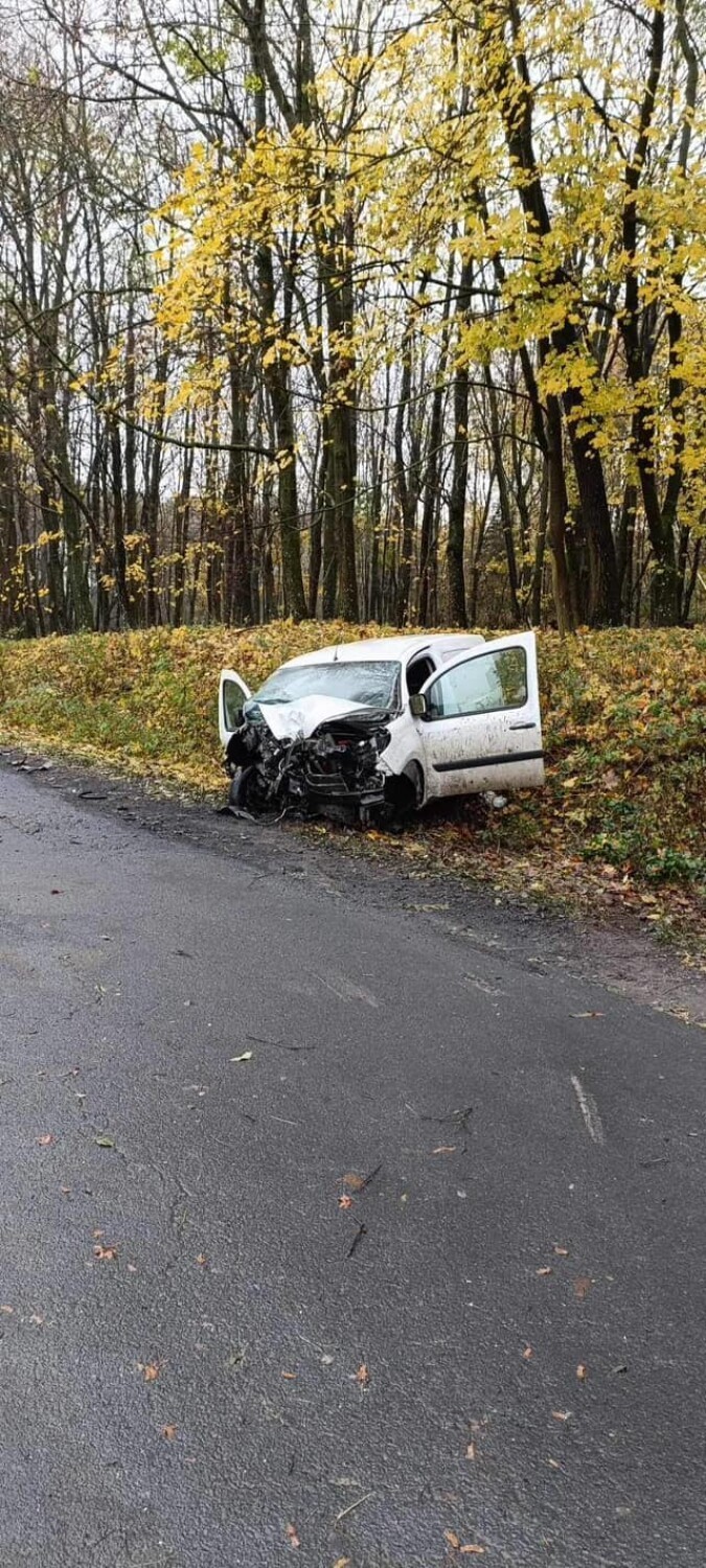 Wypadek na trasie Lipno - Goniembice. Samochód uderzył w...
