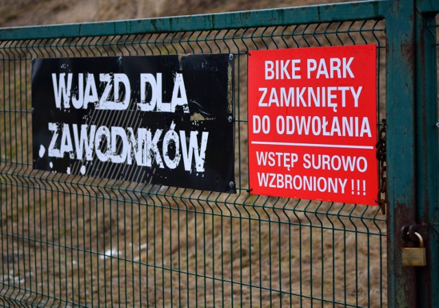 BikePark w Lublinie zamknięty, ale drogowskaz zaprasza