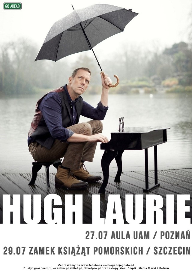 Hugh Laurie w Poznaniu: Znamy ceny biletów